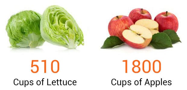 lettuce and apples